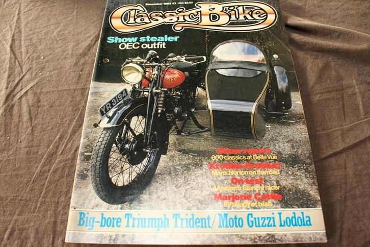 Classic Bike december 1983 OEC Moto Guzzi Lodola Bianchi, Boeken, Motoren, Gelezen, Ophalen of Verzenden