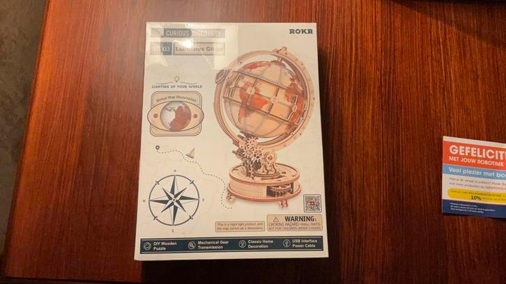Robotime luminous globe of ruilen?, Hobby en Vrije tijd, Knutselen, Nieuw, Ophalen of Verzenden