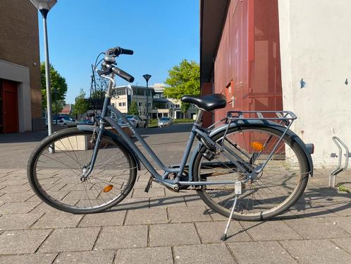 Elops stadsfiets dames blauw/grijs 6 versnellingen, Fietsen en Brommers, Fietsen | Dames | Damesfietsen, Zo goed als nieuw, Overige merken