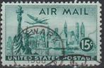 USA Air Mail 1947 - 02, Postzegels en Munten, Postzegels | Amerika, Verzenden, Gestempeld, Noord-Amerika