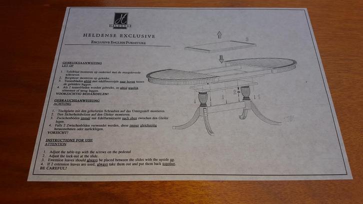 Heldense taxus eetkamer tafel, Antiek en Kunst, Antiek | Meubels | Tafels, Ophalen