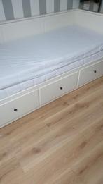 Uitschuifbaar bed hemnes ikea, Huis en Inrichting, Slaapkamer | Bedden, Ophalen, Gebruikt, Wit, Tweepersoons