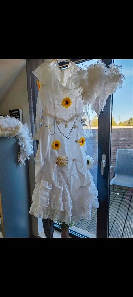 Carnavals Bruidsjurk met Accessoires - Maat 38/40, Kleding | Dames, Carnavalskleding en Feestkleding, Gedragen, Carnaval, Maat 38/40 (M)
