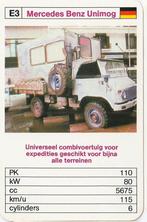 Kw1936 autokaartje terreinwagen mercedes benz unimog, Ophalen of Verzenden, Zo goed als nieuw, Auto's