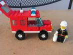Lego.2,items Brandweer auto+Branweer helicopter kompleet met, Complete set, Ophalen of Verzenden, Lego, Zo goed als nieuw