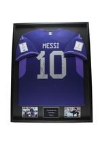 Lionel Messi Argentinie 2022 gesigneerd Ingelijst Uit Shirt, Buitenlandse clubs, Soccersignings.nl, Shirt, Nieuw