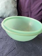 Retro Tupperware vergiet, Ophalen of Verzenden, Gebruikt, Groen, Bak of Kom
