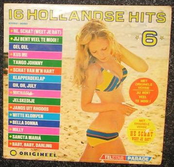 16 Hollandse Hits Nr 6 – Diverse Artiesten 1972 LP1744 beschikbaar voor biedingen