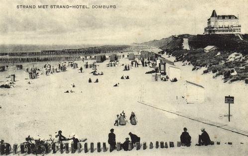 Strand met Strand-Hotel, Domburg - ongelopen, Verzamelen, Ansichtkaarten | Nederland, Ongelopen, Zeeland, 1920 tot 1940, Verzenden
