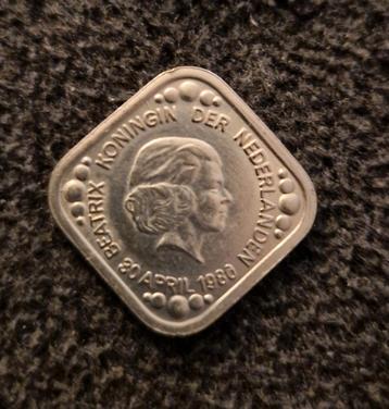 Penning / Vierkant / 5 Cent / 1980 / Beatrix 30 April 1980

 beschikbaar voor biedingen