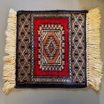 KLEED PERZISCH AMINA HANDGEKNOOPT WOL & ZIJDE VINTAGE, Ophalen of Verzenden, Zo goed als nieuw, Rood, Rechthoekig