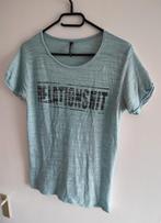 T shirt Relationshit lichtblauw maat M Fb Sister, Kleding | Dames, Ophalen of Verzenden, Zo goed als nieuw, Blauw, Korte mouw