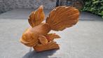 Gekukskarper houten vis groot, Antiek en Kunst, Kunst | Beelden en Houtsnijwerken, Ophalen of Verzenden
