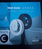 Badkamer ventilatie - Vent-Axia SVARA Zwart, Doe-het-zelf en Verbouw, Ventilatie en Afzuiging, Ophalen of Verzenden, Nieuw, Ventilator