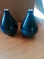 Lindform Sweden Vaasjes - Set van 2 Blauwe Vaasjes, Blauw, Aardewerk of Porselein, Ophalen of Verzenden, Zo goed als nieuw