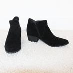 Mooie Suede La Strada Enkellaarsjes -s6 (Maat 41) € 60,-, Zwart, Lage of Enkellaarzen, Ophalen of Verzenden, La Strada