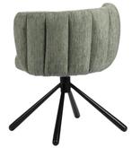 Shell Rotating Chair Crocodile Green – Draaibare Eetkamersto, Overige kleuren, Japandi, Hotel Chique, Modern, Ophalen of Verzenden