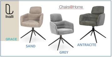 Armstoelen Grace van Livalli, kleur Sand op voorraad!!! beschikbaar voor biedingen