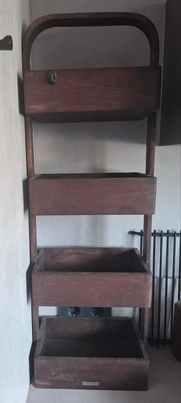 Donker bruine mangohouten organizer Belfast - Riviera Maison beschikbaar voor biedingen