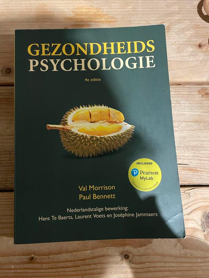 Gezondheidspsychologie 4e editie - Val Morrison, Boeken, Studieboeken en Cursussen, Zo goed als nieuw, HBO, Alpha, Ophalen