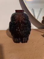 Vintage Wise Old Owl money jar - glazen spaarpot, Ophalen of Verzenden, Gebruikt, Overige materialen, Dier