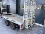 Machinetransporter oprijwagen aanhanger 3500 kg lange klep, Auto diversen, Aanhangers en Bagagewagens, Gebruikt