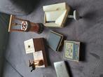 Verzilverde sigaretten etui maker vogel pikt waterput oud, Ophalen of Verzenden, Zo goed als nieuw, Tabaksdoos of Verpakking