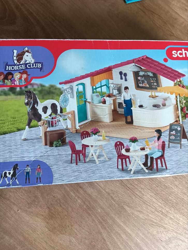 Schleich Lunch Cafe Set 42592, Kinderen en Baby's, Speelgoed | Overig, Gebruikt, Jongen of Meisje, Ophalen of Verzenden