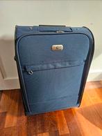 Rolkoffer donkerblauw World Wide Travel - B36xH52xD22, Ophalen, Uitschuifbare handgreep, 50 tot 60 cm, Zo goed als nieuw
