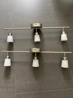 Ikea BASISK  Plafondlamp met 3 spots=> 2 stuks, Ophalen, Zo goed als nieuw, Glas