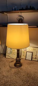 Twee Mooie lampen met gouden voet, Minder dan 50 cm, Ophalen of Verzenden, Zo goed als nieuw