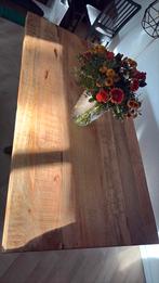 Mangohouten eettafel, Huis en Inrichting, Tafels | Eettafels, Ophalen, Gebruikt, 200 cm of meer, 50 tot 100 cm