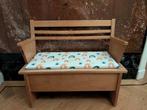 Vintage houten klepbankje voor kinderen, Ophalen, Gebruikt, Stoel(en)