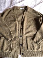 Solo Tre Italy 100% wollen vest oversized bruin/groen mt S+, Kleding | Dames, Ophalen, Bruin, Solotre, Zo goed als nieuw