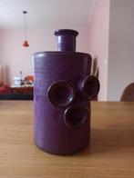 paars vintage vaas, Gebruikt, Overige kleuren, Ophalen of Verzenden, Glas