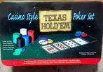 Texas Hold'em Pokerset Compleet met Kleed, Hobby en Vrije tijd, Gezelschapsspellen | Bordspellen, Vijf spelers of meer, Ophalen of Verzenden