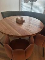 Eettafel 150 cm en bank 150, Huis en Inrichting, Tafels | Eettafels, Ophalen, Zo goed als nieuw, Vijf personen of meer, Rechthoekig