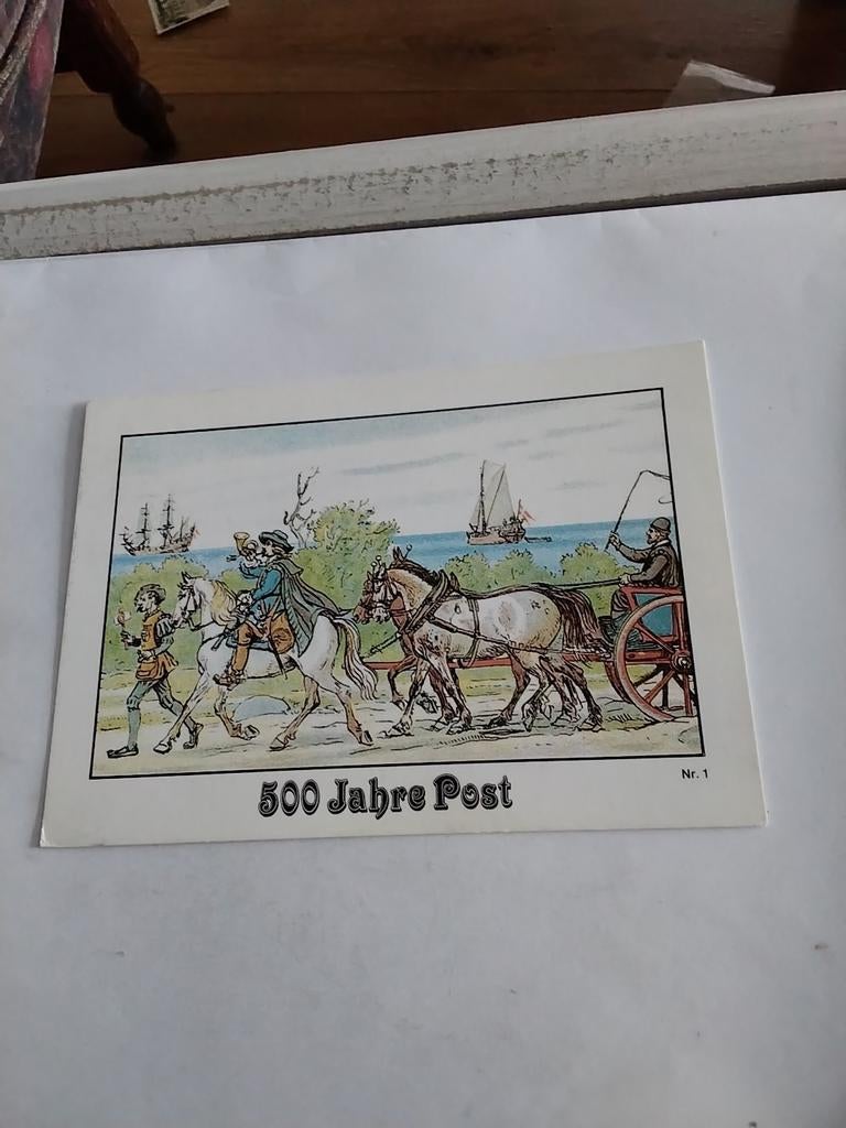 500 JAHRE POST.  POSTKOETS, Verzamelen, Ophalen of Verzenden, 1980 tot heden, Overige thema's