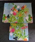 1persoons kinderdekbed overtrek blauw met zeedieren, Ophalen of Verzenden, Zo goed als nieuw, Jongetje of Meisje, Dekbedovertrek