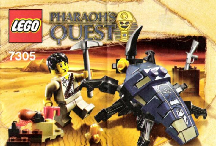 Lego | Pharaoh's Quest | Scarab-aanval | 7305, Kinderen en Baby's, Speelgoed | Duplo en Lego, Gebruikt, Lego, Complete set, Ophalen of Verzenden