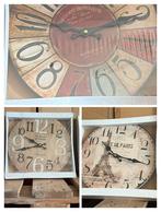 PARTIJ VINTAGE WANDKLOKKEN 30cm nog 72 stuks, Huis en Inrichting, Woonaccessoires | Klokken, Ophalen of Verzenden, Nieuw