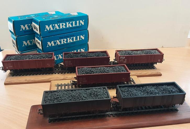 Marklin 4639  NS kolenwagons, Hobby en Vrije tijd, Modeltreinen | H0, Zo goed als nieuw, Wagon, Wisselstroom, Märklin, NS, Ophalen of Verzenden