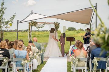 Houten Backdrop Bruiloft - Eiken - Inklapbaar beschikbaar voor biedingen