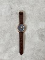 Tommy Hilfiger Herenhorloge Leer Bruin/Blauw, Overige merken, Overige materialen, Leer, Polshorloge