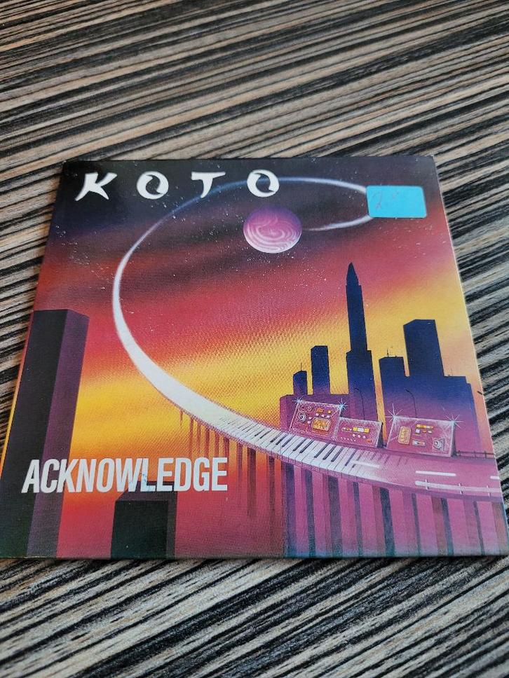 Koto - Acknowledge - Synth-pop, Cd's en Dvd's, Cd's | Pop, Gebruikt, 1980 tot 2000, Ophalen of Verzenden