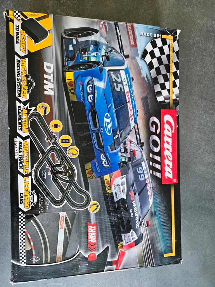 Carrera GO!!! Racebaan DTM, Kinderen en Baby's, Speelgoed | Racebanen, Gebruikt, Racebaan, Elektrisch, Carrera, Met looping, Ophalen