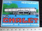 sticker hotel restaurant chalet kermt logo, Verzenden, Zo goed als nieuw, Bedrijf of Vereniging