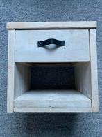 Nachtkastje steigerhout whitewash, Ophalen, Zo goed als nieuw, 45 tot 65 cm, Minder dan 55 cm