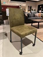 Set van 3 eetkamerstoelen met eetkamerbank in mosgroen, Overige kleuren, Info@vissermeubelen.nl, Nieuw, Nouvion