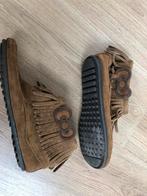 Minnetonka bruin suède enkellaarsjes hello kitty 4, Kinderen en Baby's, Meisje, Minnetonka, Overige typen, Ophalen of Verzenden